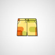 Abstract illustration on shorts N20