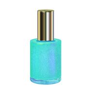 Nail polish with silver cap on a white background Vector