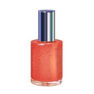 Nail polish with silver cap on a white background Vector N3