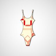 female swimsuit isolated N22