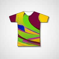Abstract illustration on t-shirt N11