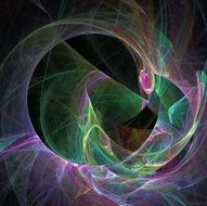 Digital Fractal on Black N857