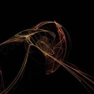 Digital Fractal on Black N859
