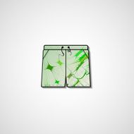 Abstract illustration on shorts N23