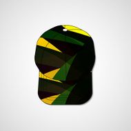 Abstract illustration on peaked cap N22