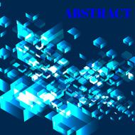 Blue modern geometrical abstract background N2