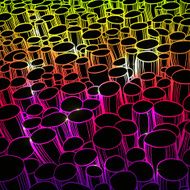 Abstract geometric seamless pattern with stripes