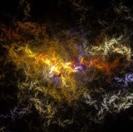 Digital Fractal on Black N1052