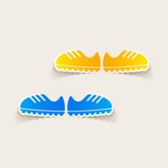 realistic design element sneakers N40
