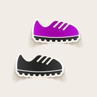 realistic design element sneakers N41