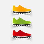 realistic design element sneakers N43