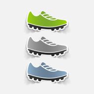 realistic design element sneakers N45