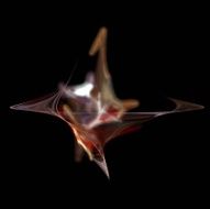 Digital Fractal on Black N1078