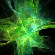 Digital Fractal on Black N1104