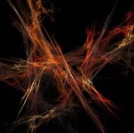 Digital Fractal on Black N1105