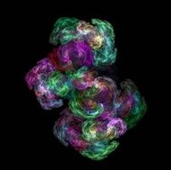 Digital Fractal on Black N1110