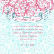 Vector vintage border frame