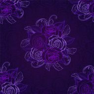 Seamless pattern with roses N10