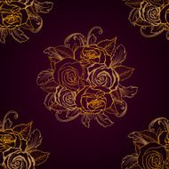Seamless pattern with roses N11