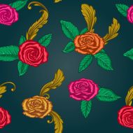 Seamless pattern with roses N15
