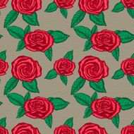 Seamless pattern with roses N17