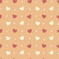 cute lovely seamless pattern background illustration with romantic hearts