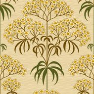 Traditional floral pattern in retro style