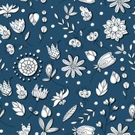 Vector floral seamless pattern illustration N3