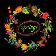 Beautiful seamless floral pattern Spring