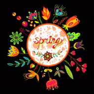 Beautiful seamless floral pattern Spring N2