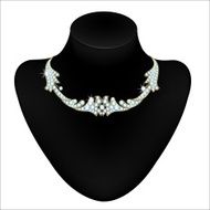 Necklace on a mannequin