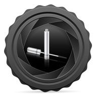 camera shutter with mascara