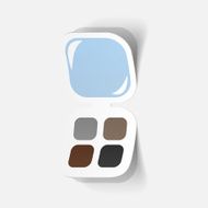 Realistic paper sticker Eye Shadow N4