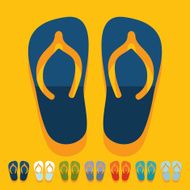 Flat design slippers N11