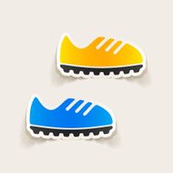 realistic design element sneakers N47
