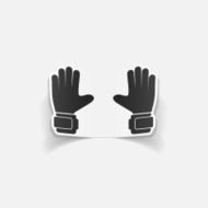 realistic design element gloves N29