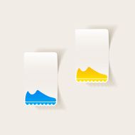 realistic design element sneakers N48