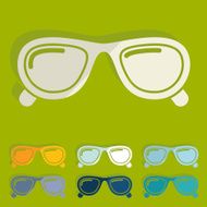 Flat design sunglasses N14