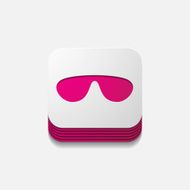 square button sunglasses N35