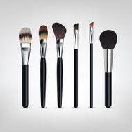 Make-up brushes vector