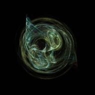 Digital Fractal on Black N1123