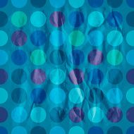 Retro blue pattern with circles