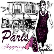 Woman shopping in Paris N2