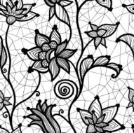 Flower lacy seamless background N3