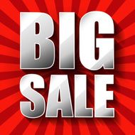 Big Sale poster Vector illustration