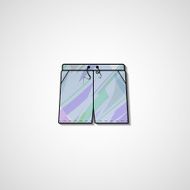 Abstract illustration on shorts N28