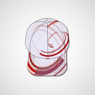Abstract illustration on peaked cap N25
