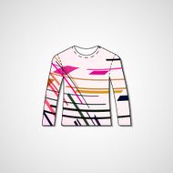 Abstract illustration on sweater N29