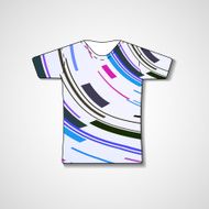 Abstract illustration on t-shirt N18