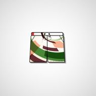 Abstract illustration on shorts N31